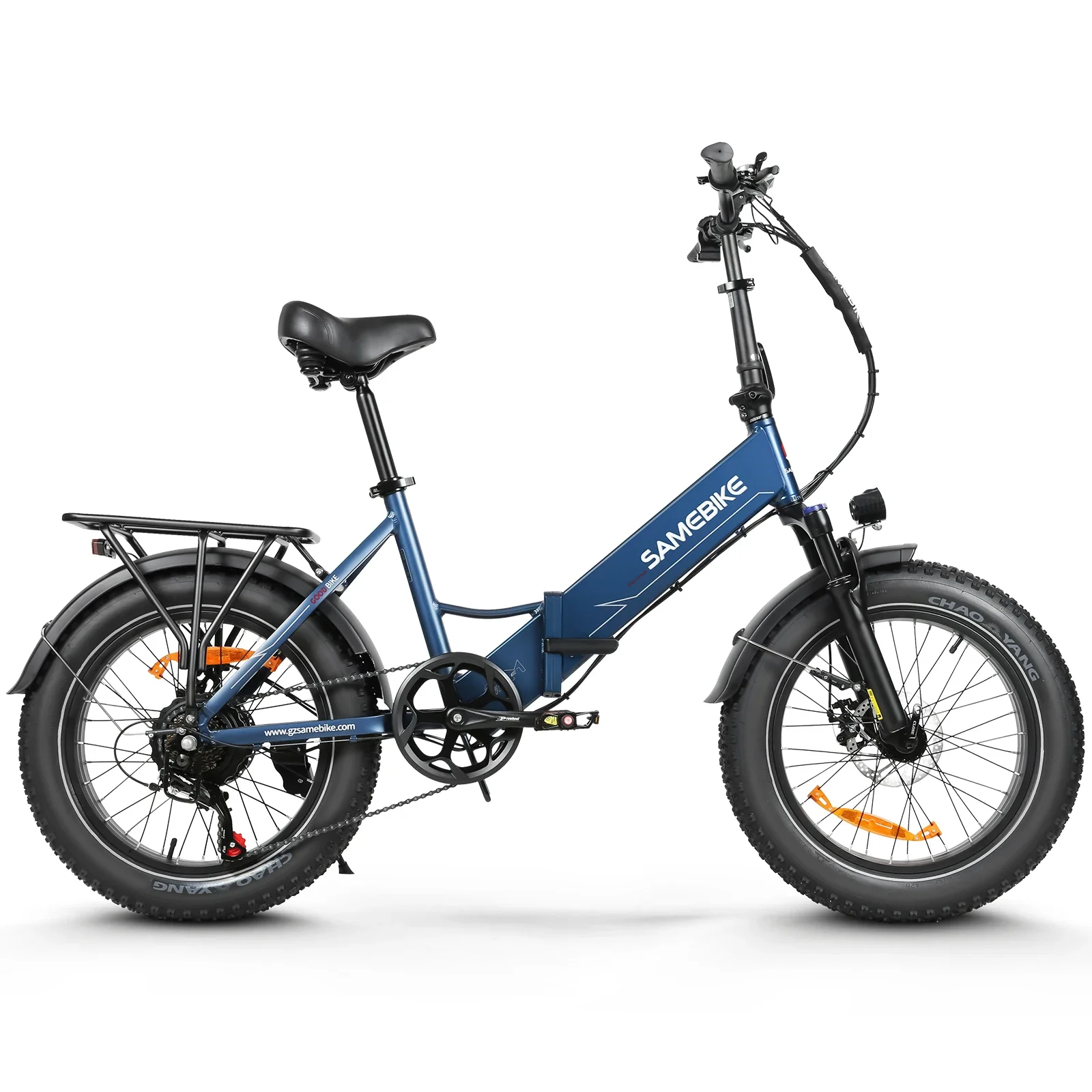 2024 SAMEBIKE LOTDM200-II Electric Bike 750W Motor 48V13AH 20*4.0 inch Fat Tire Folding Ebike Mountain Snow Bicycle