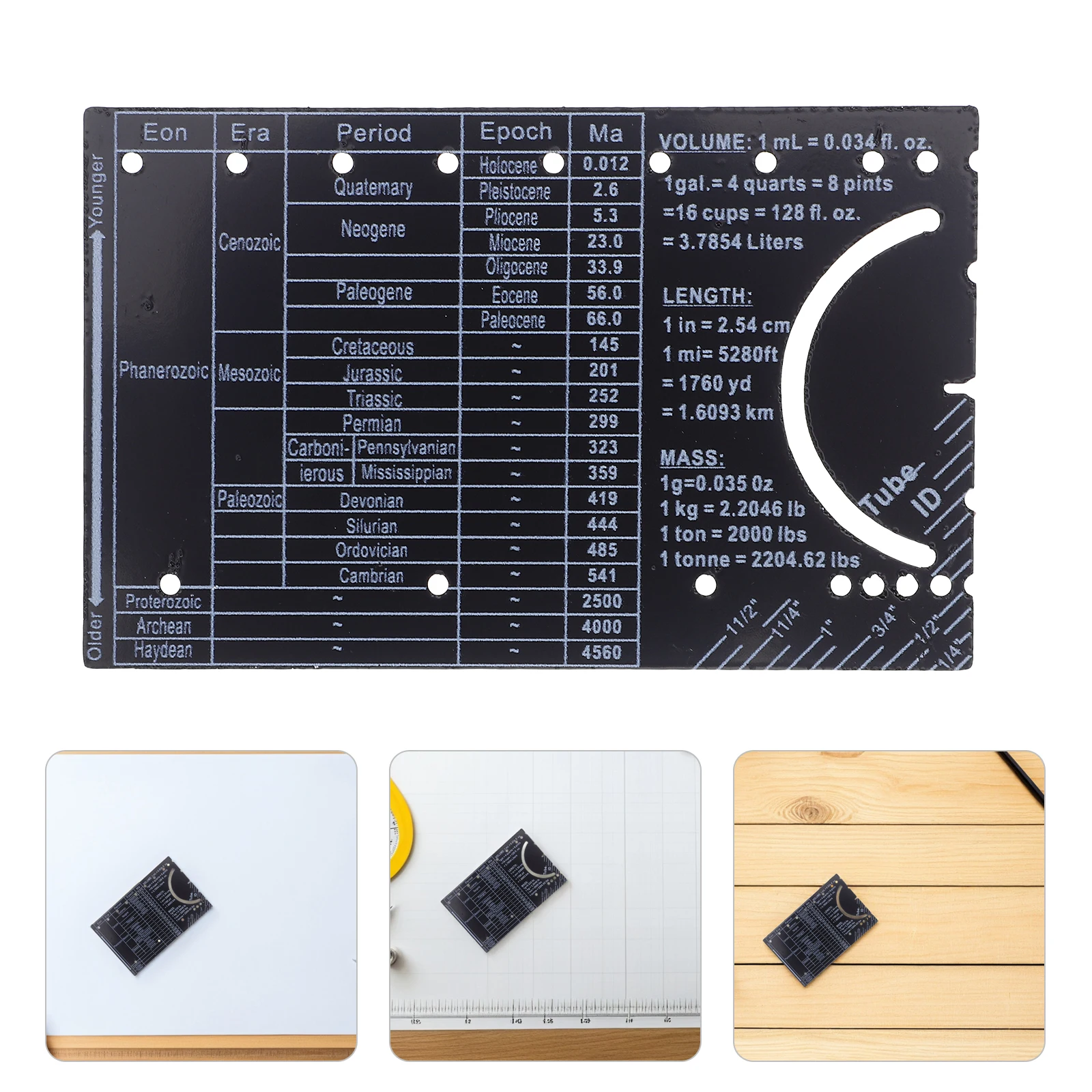 Small Metal Engineering Ruler Mechanical Protractor Compass Scale Graduation Gadget Civil Engineer Metric Pocket Rule Lab Gear