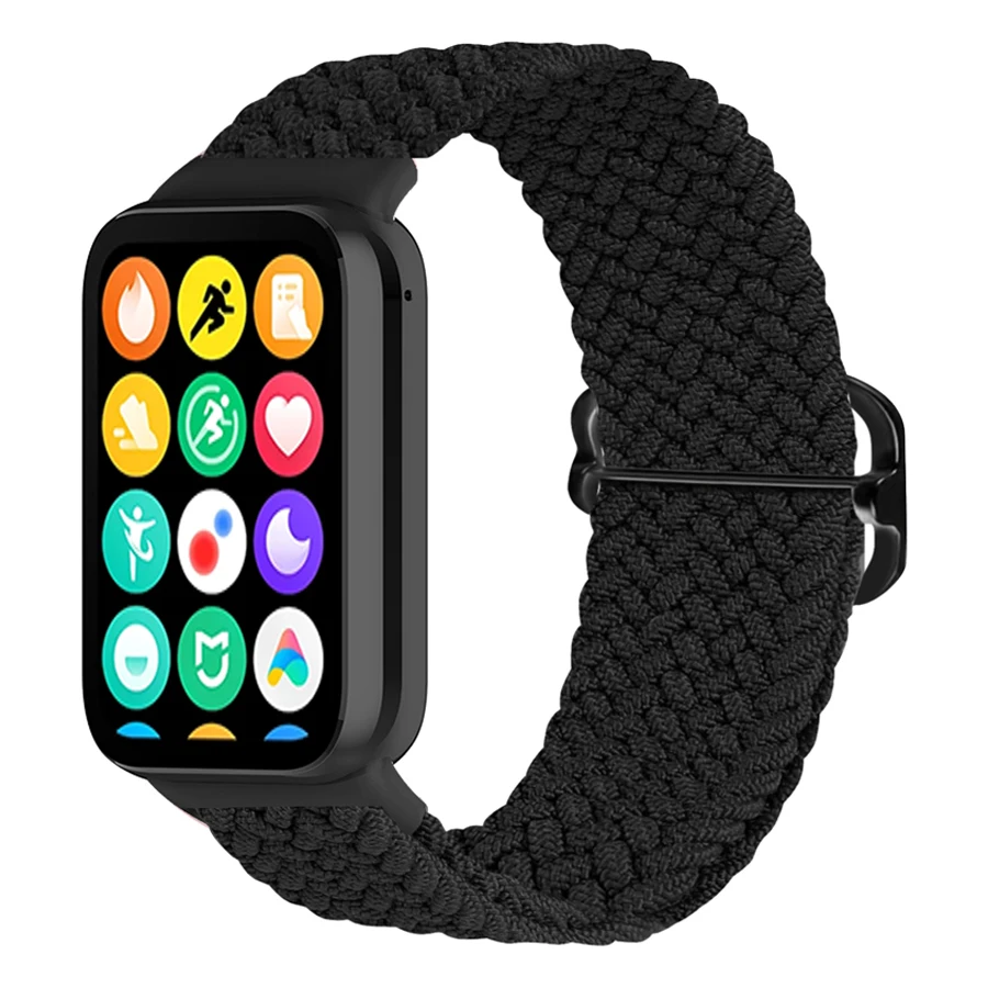 Nylon gevlochten bandje voor Xiaomi Mi Band 8/9/10 Pro armband smartwatch sport comfortabel polsbandje voor Redmi Watch 4 5 6 band