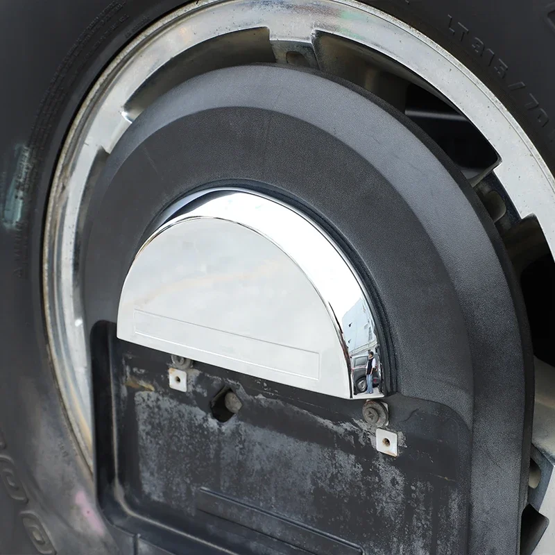 Para Hummer H2 2003-2009 maletero de coche puerta trasera cubierta de rueda de neumático de repuesto embellecedor ABS accesorios de decoración exterior brillante