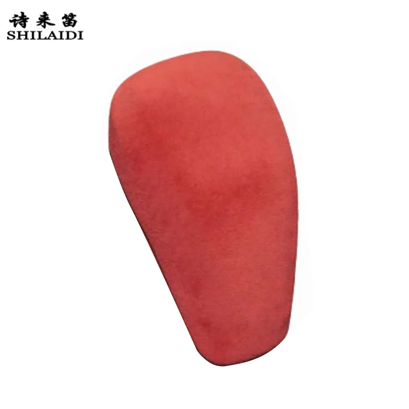 Suede leather Car Wrapping ABS For Subaru XV Impreza WRX Outback Forester Gear Shift Knob Head Cover Trim Sticker interior Auto