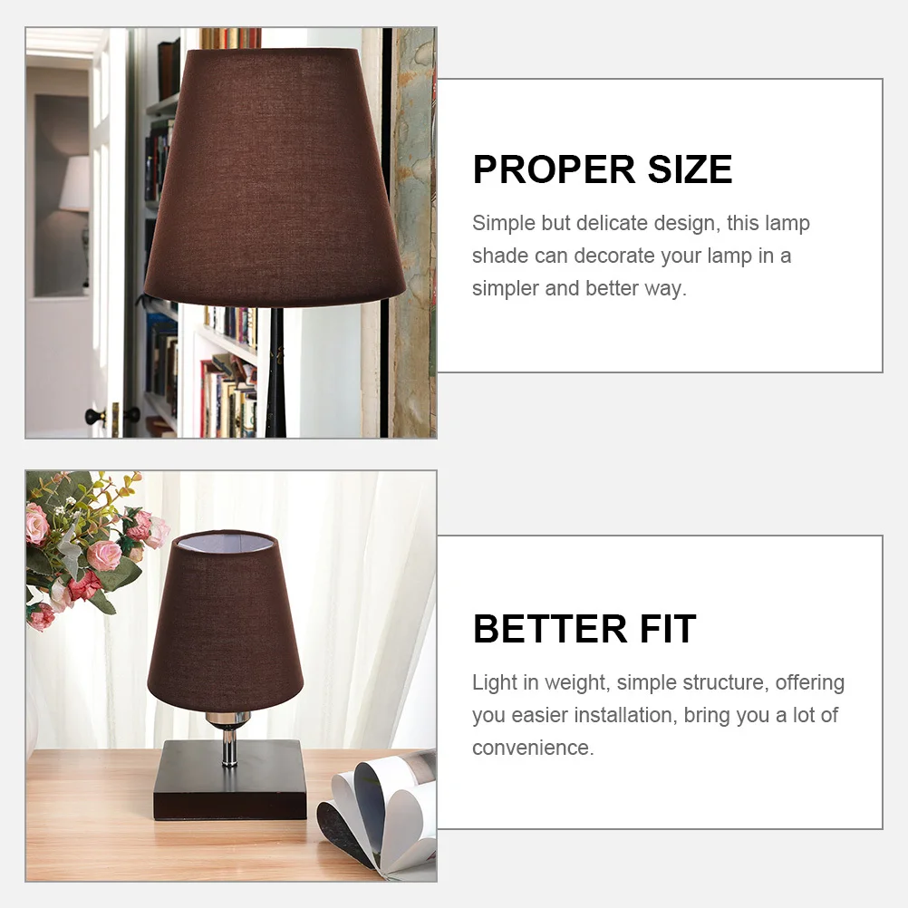 

2Pcs Simple Lamp Shade Covers Soft Cloth Material for Desk Table Floor Bedside Lamp Lightweight Decorative Home Lighting