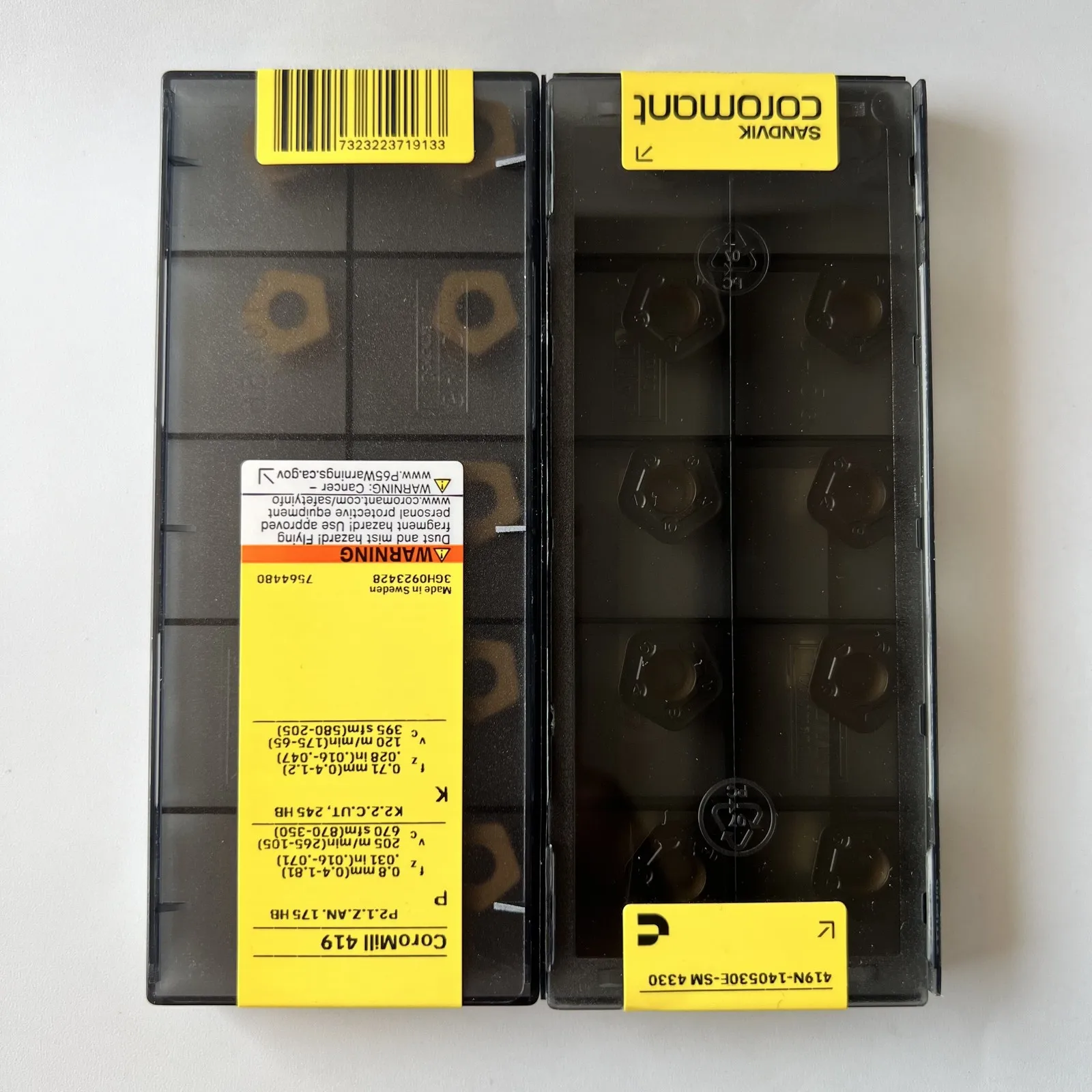 

SANDVIK / 419N-140530E-SM 4330 / Original Swedish hard alloy blade 10 Pcs