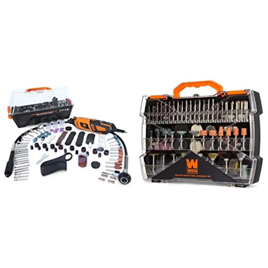 

23190 Роторный инструмент с регулируемой скоростью и фиксированным захватом, 1.3 А, набор аксессуаров из 190 и 282 предметов