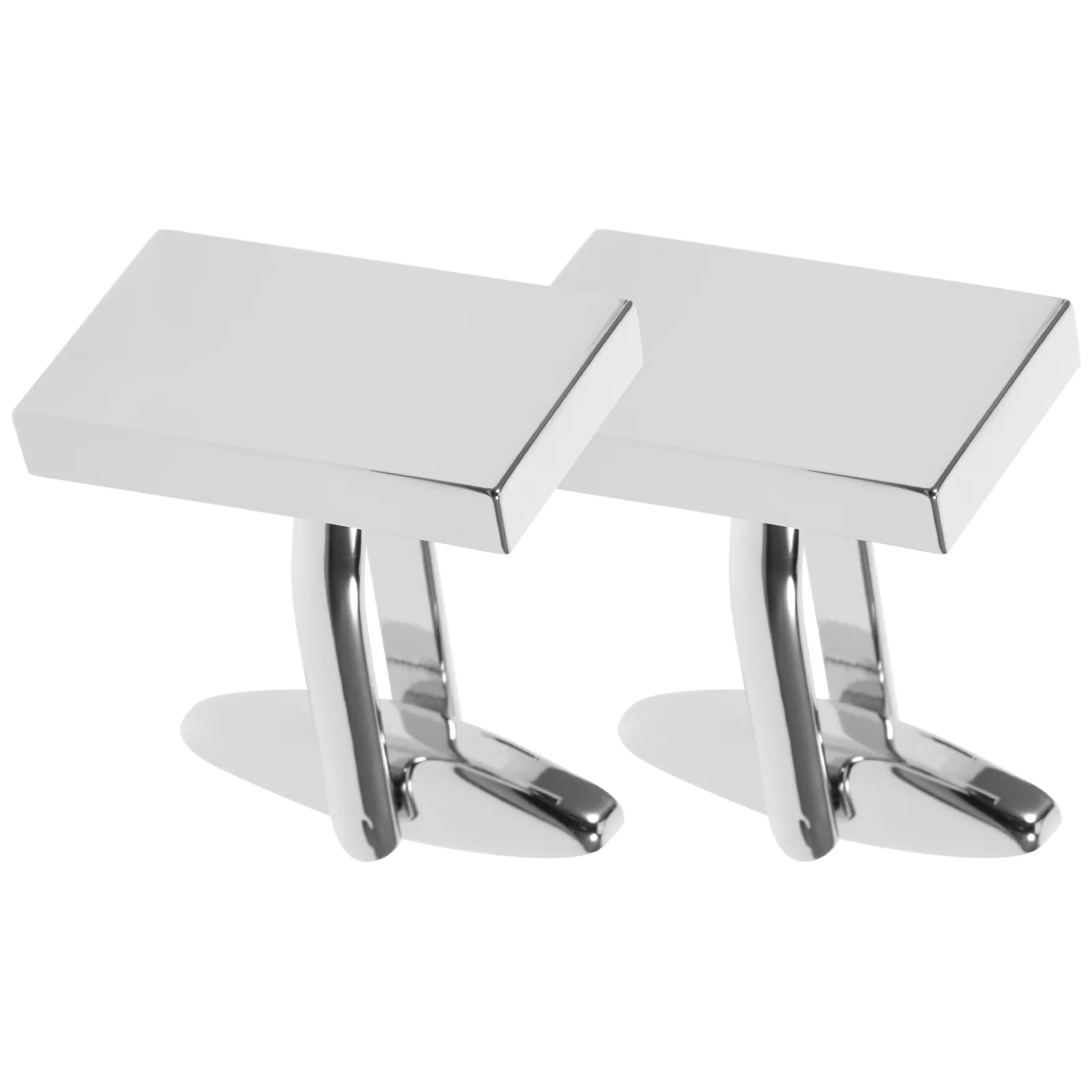 

1 Pair of Men's Cufflinks Sleeves Buttons Sturdy Plated Metal Cuff Link(silver) Men cufflinks Shirt cufflinks