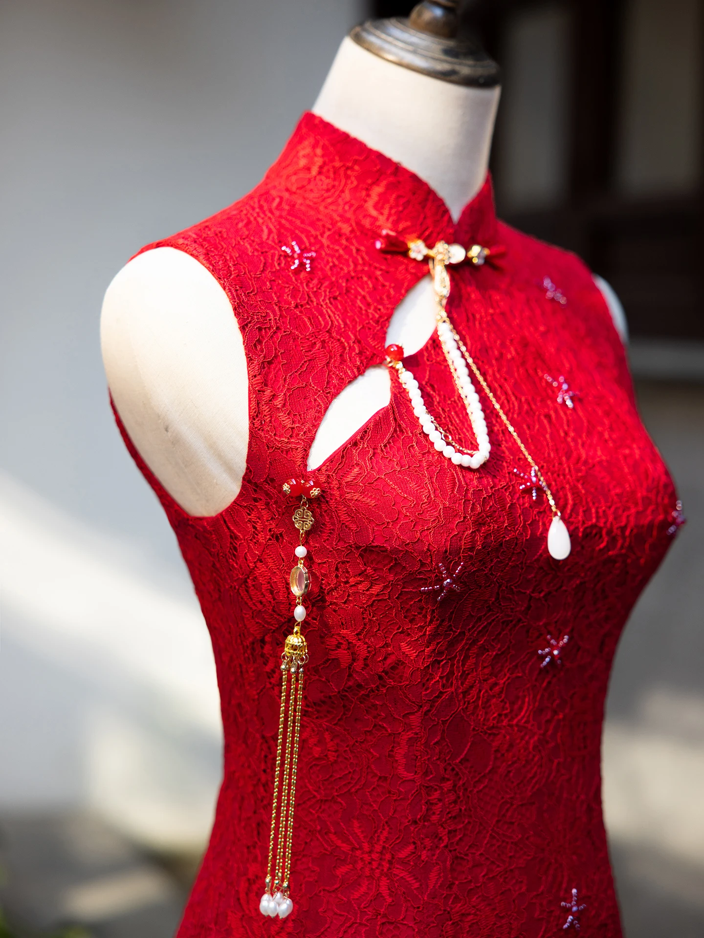 

Red Wedding Dr for ort Women Lace oulder awl Ceremony Drinking Wine Suit New Chinese Sle 2026 New Arrival