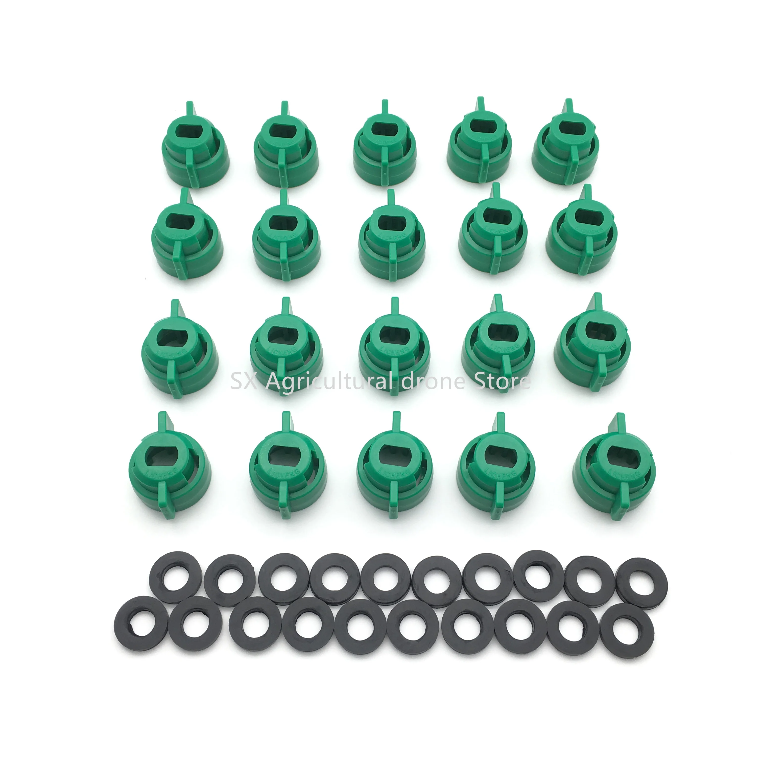 20pcs Licheng Sprayer Quick-release Hollow Flat Cap High-pressure Spray Nozzle Anti-drip Spinkler Head for RC Plant UAV Drone