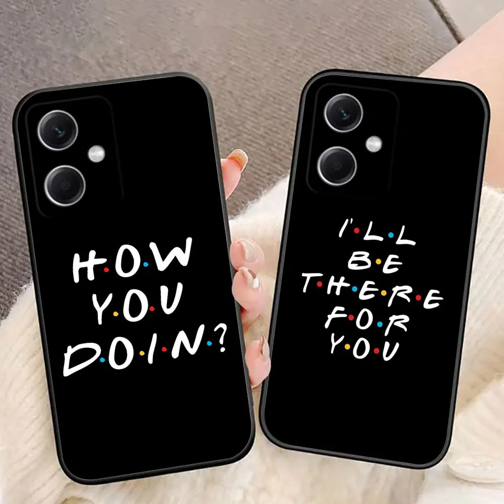 Free Friends TV Show Phone Case For Redmi Note 13 12 12S 11 11T 11S 10 9 9S 8 8T PRO PLUS 4G 5G Silicone Case Funda Coque Shell