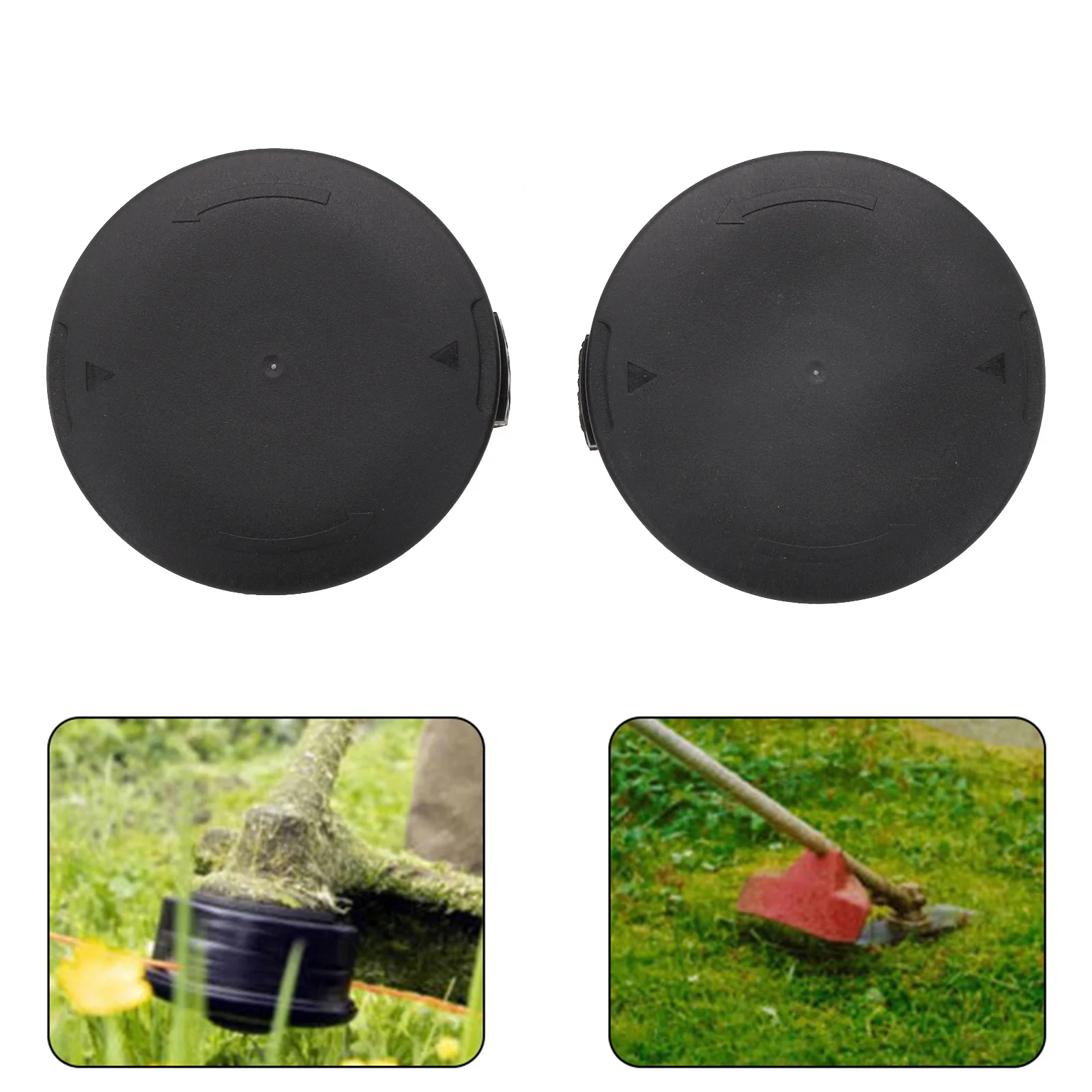 

Practical Brand New Spool Cap Cover For Homelite 2pcs Black Electric Trimmer Garden Power Tool For AC41HCA UT41112