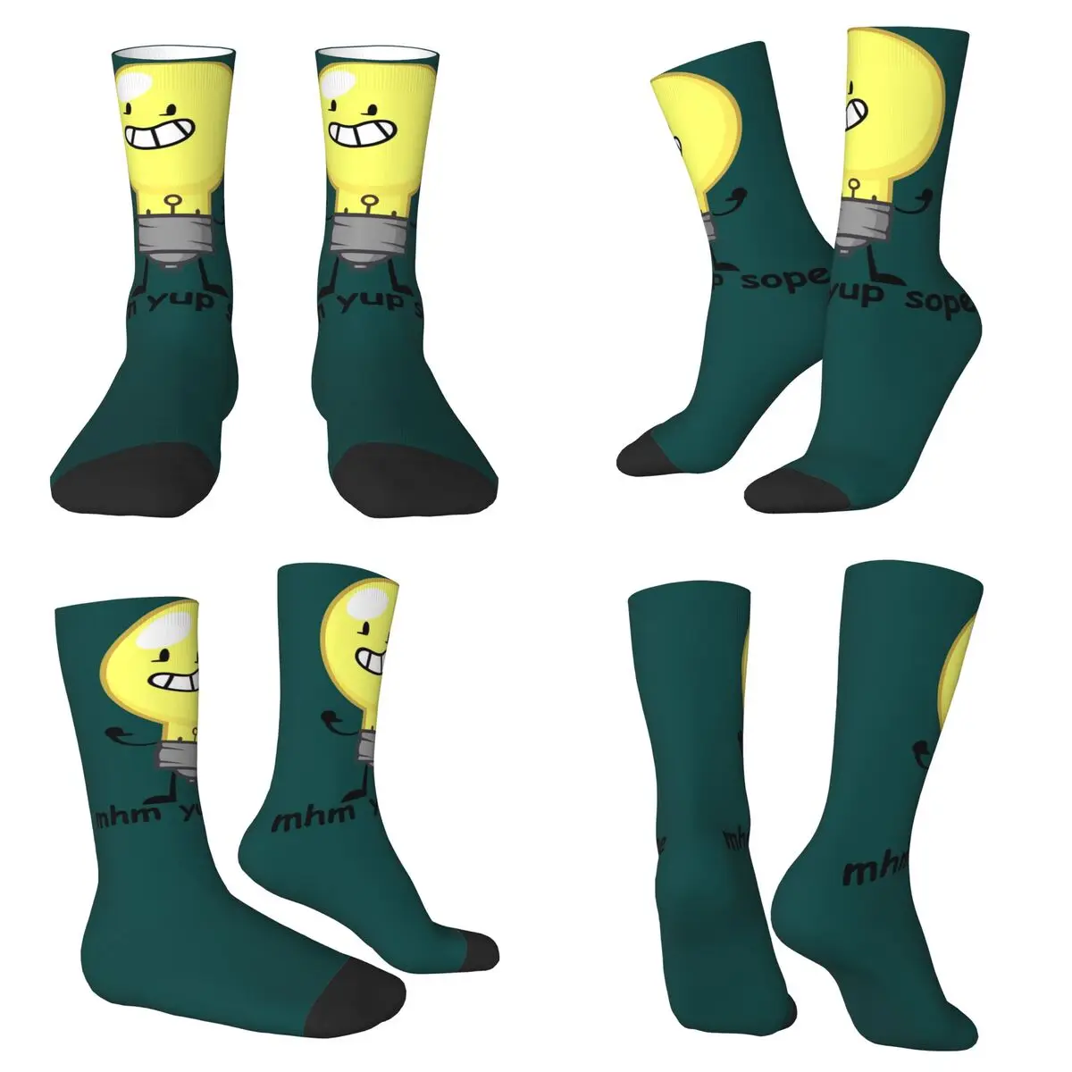 

Носки Lightbulbl Sope, супер мягкие чулки в стиле Харадзюку, всесезонные длинные носки, аксессуары для подарка на день рождения унисекс