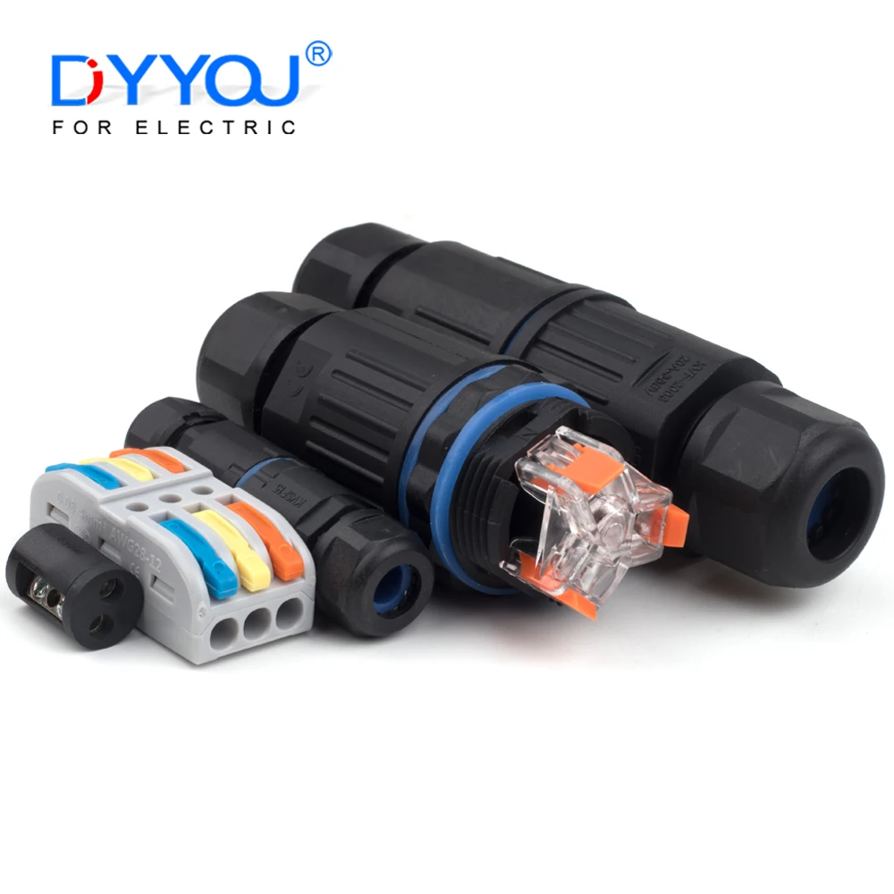 

IP68 Waterproof Cable Connector KVSF-15 2 In 2 Out 2Pin 3Pin 4Pin 5Pin Adapter Electrical Terminal Wire Connectors Led Light