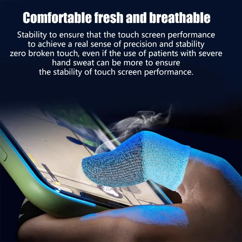 8-1 paia di dita per dita da gioco mobili per dita culle per dita da gioco antiscivolo per Touch Screen