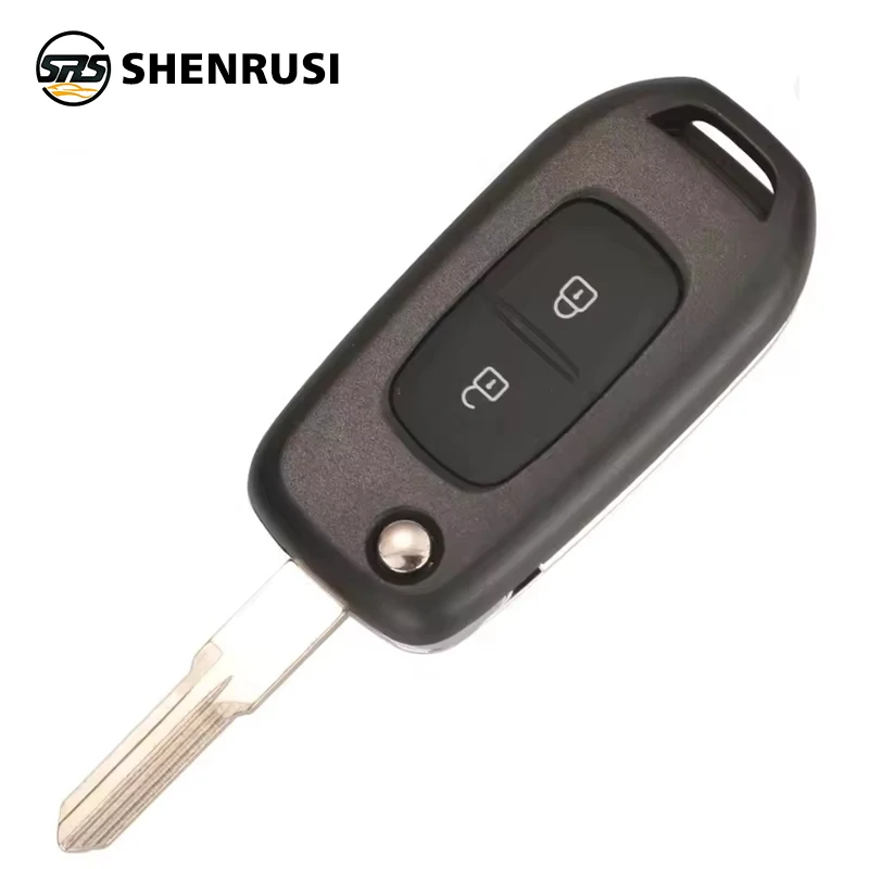 

SHENRUSI 2 кнопки 433 МГц PCF7961M 4A чип откидной дистанционный ключ для Renault Dacia Logan 2 II 2018 2019 2020 FSK автомобильный брелок управления