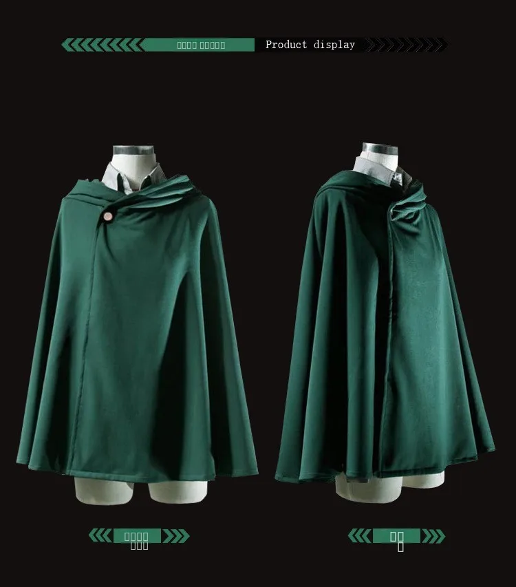 ชุดคอสเพลย์อนิเมะ Attack on Titan ชุดยาวแบบนักรบมีปีก ชุดเต็ม หน่วยสืบสวน ชุดประจำชาติสำหรับผู้หญิง