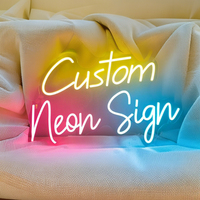 Custom Neon Sign LED Two Line Texts Customized Name Sign Wedding Shop Store Business Wall Decor Personalized Neon Gift for Kids