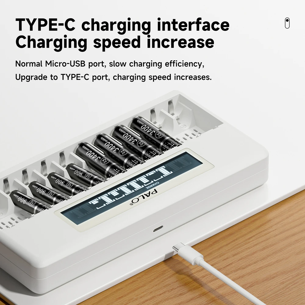 Palo 1.5V 3400mWh AA แบตเตอรี่แบบชาร์จไฟได้ AA แบตเตอรี่แบบชาร์จไฟได้ลิเธียมแบตเตอรี่โทรศัพท์2A สำหรับคีย์บอร์ดของเล่น