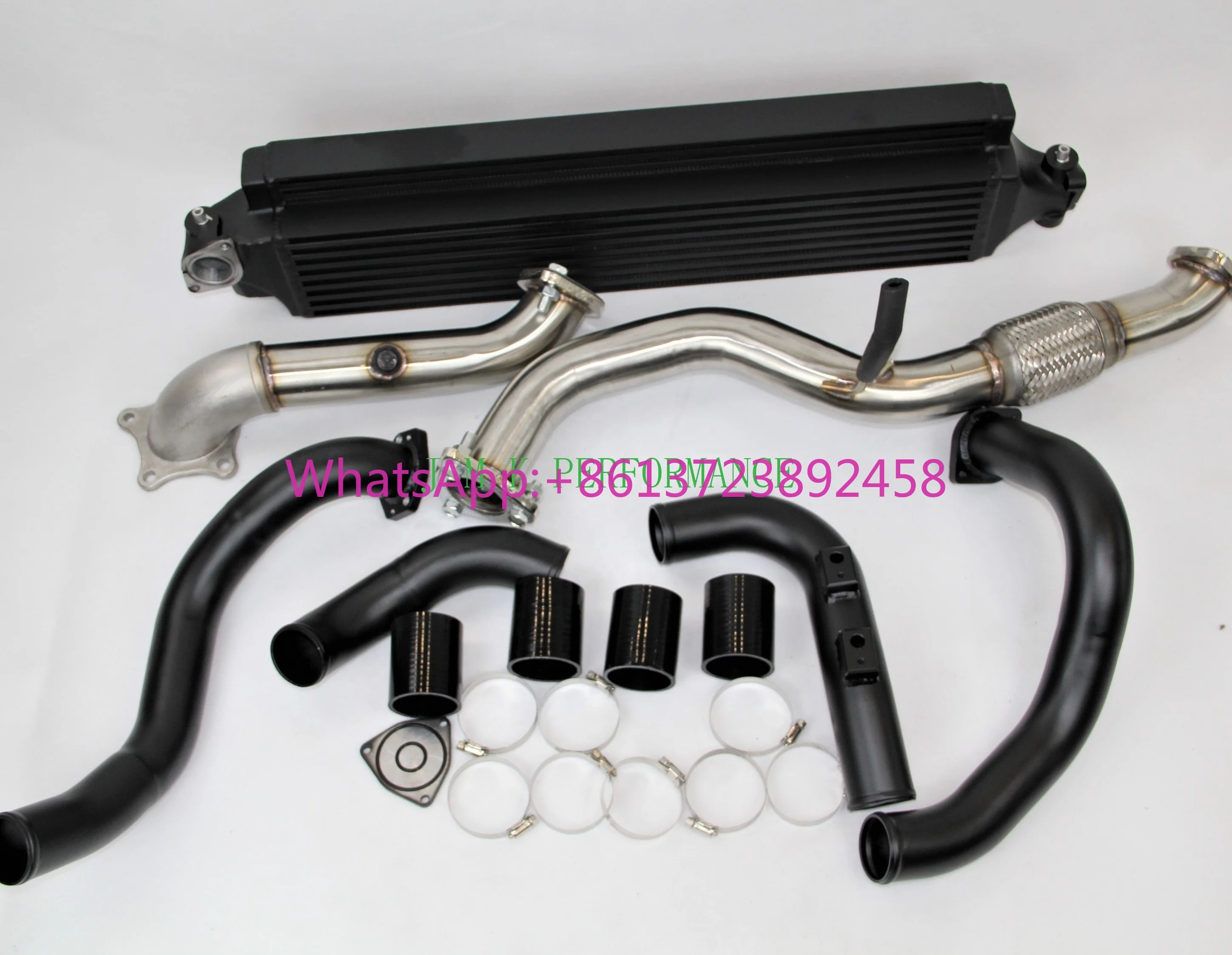 

Front Mount Bolt-On Intercooler+manifold Donwpipe+chargepipe+boost Pipe Upgrade Kit for Honda Civic (FC) 2016+ 1.5T