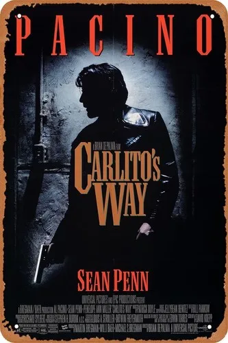 Carlito;s Way Movie Metallschild, Vintage-Wandplakette, Dekor-Poster