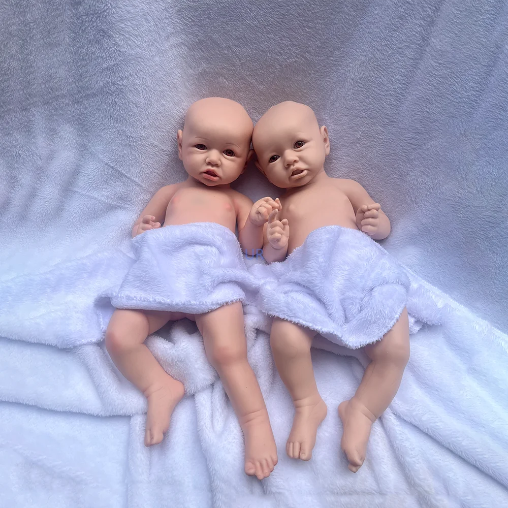 Afrykańska dziewczyna Prototyp Dark Skin Doll Zmywalna Super Miękka Czarna 17,5-calowa Silikonowa Zabawka Reborn Baby Non Vinyl Painted