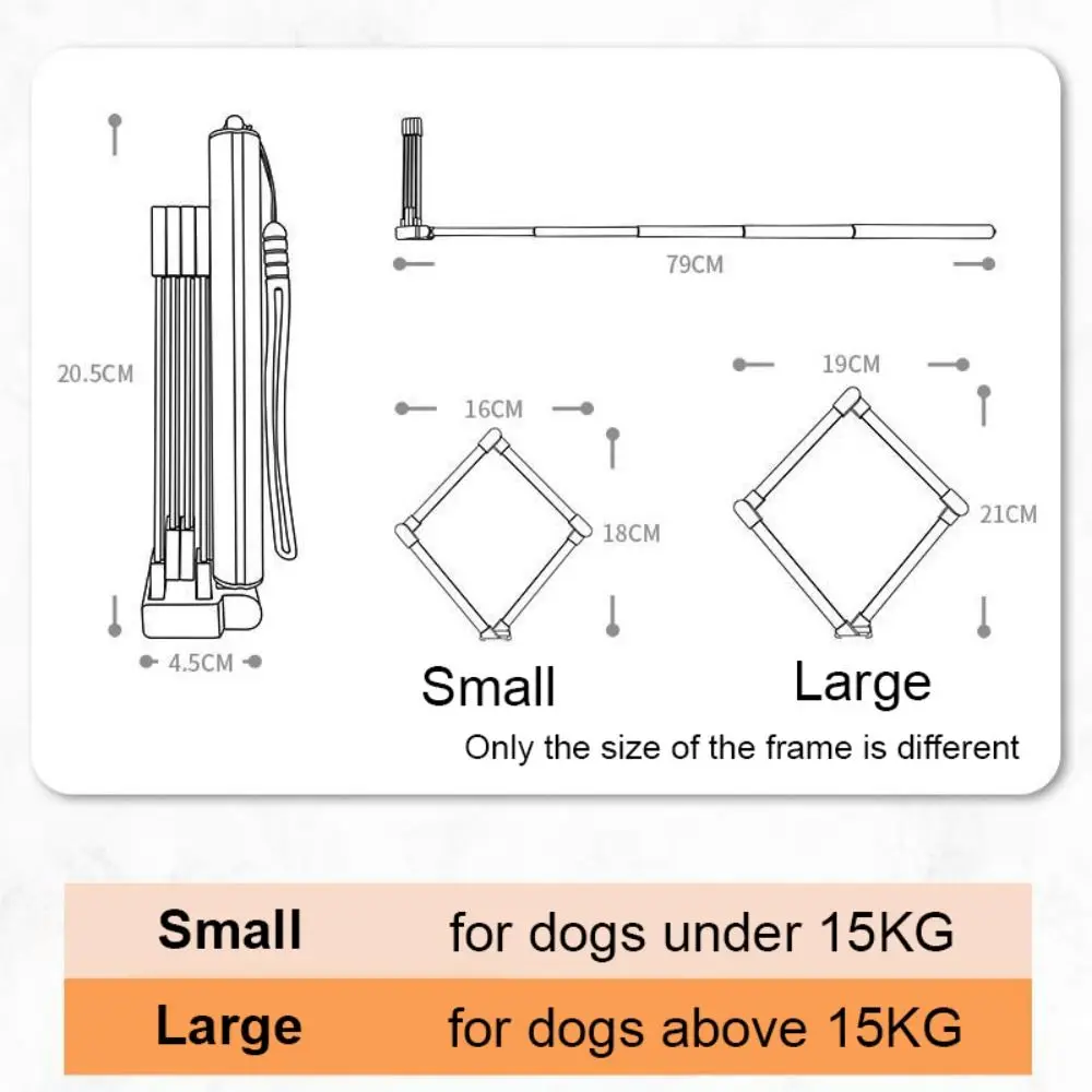 Foldable Dog Poop Catcher Fashion Easily Slidable Length Adjustable Pet Waste Shovel Flexible Pet Excrement Catcher