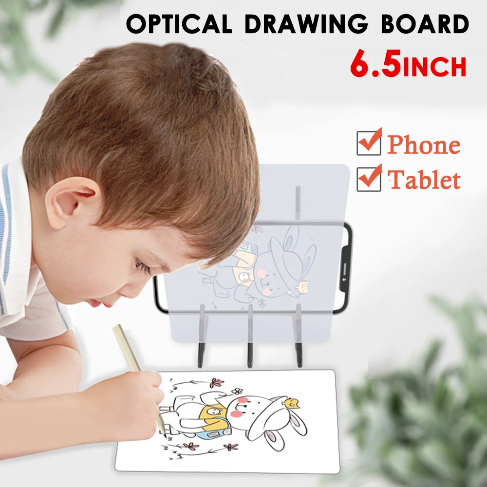 6.5-inches Optical Drawing Board Portable Projector Painting Tracing Board Sketching Tool Copy Board Drawing For Beginners Gifts