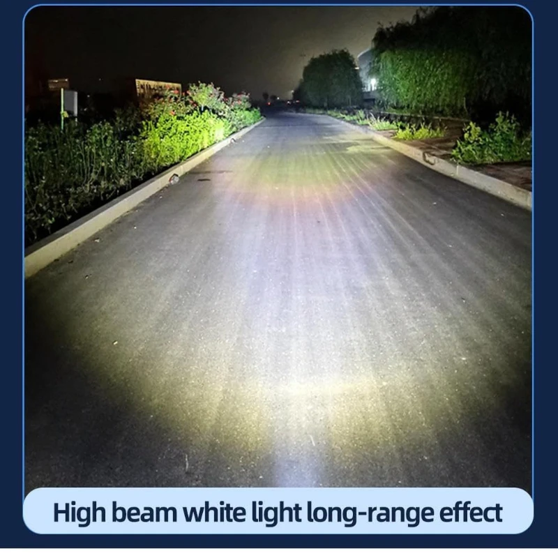2Pcs/set 15W LED Motorcycle Headlight Dual Color Bulb 30W High Low Spotlight for Motorcycle Lighting - view 4