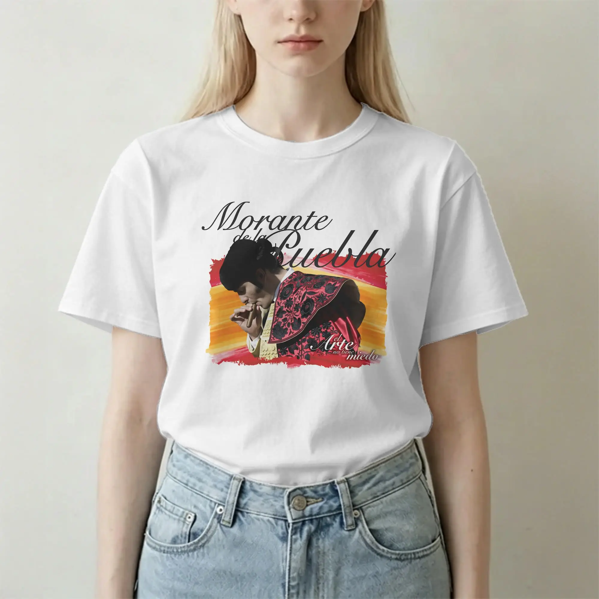 Vintage Morante De La Puebla Matador T-Shirt Men Women's Crewneck Cotton T Shirt  Short Sleeve Tees Adult Tops