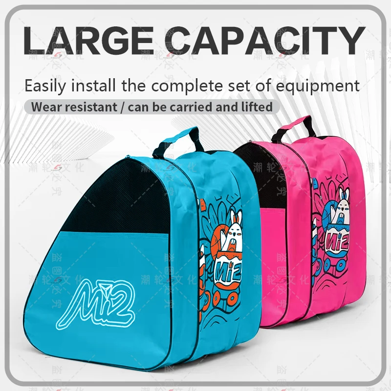 

Portable Roller Skates Bag Ice Skating Bag Large Capacity Breathable Kids Inline Skates Bag Skates Storage Bag Skating Shoes Bag