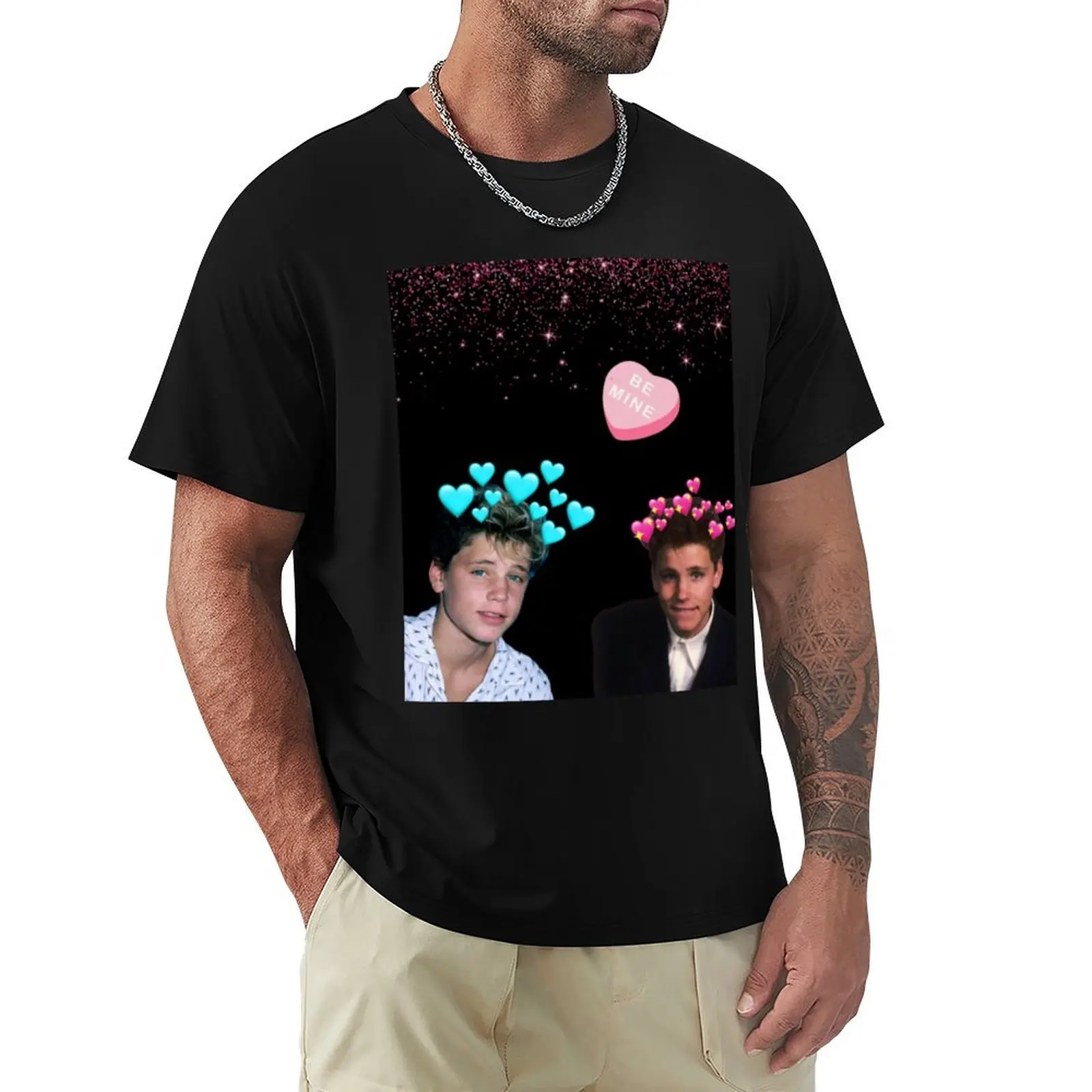 Corey Haim 'Be Mine' T-Shirt Basic Simple Design Short Sleeve Shirt