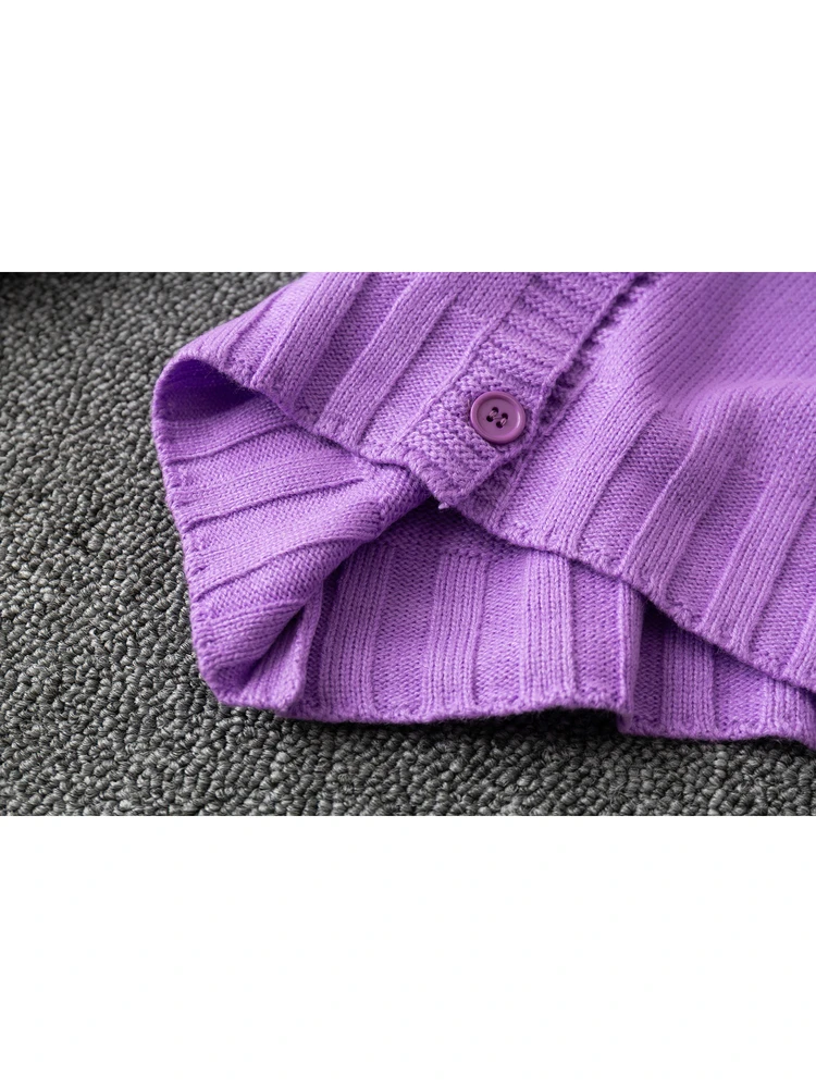 ربيع الخريف عادية Sle ort Sve طويل الخامسne المحملة زر سترة مشغولة من الصوف المرأة تخفيف الدفء Faion سترة #5