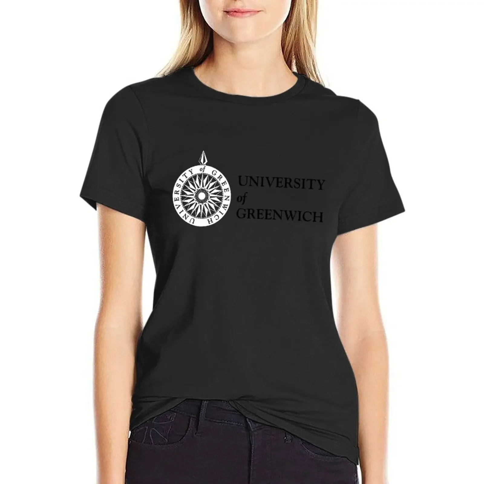 

university of greenwich T-Shirt heavyweights oversized female summer blouses woman 2025