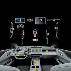 For Changan UNIZ UNI-Z 2024 Tpu Transparent Film Car Interior Sticker Center Control Navigator Door Car Accessories