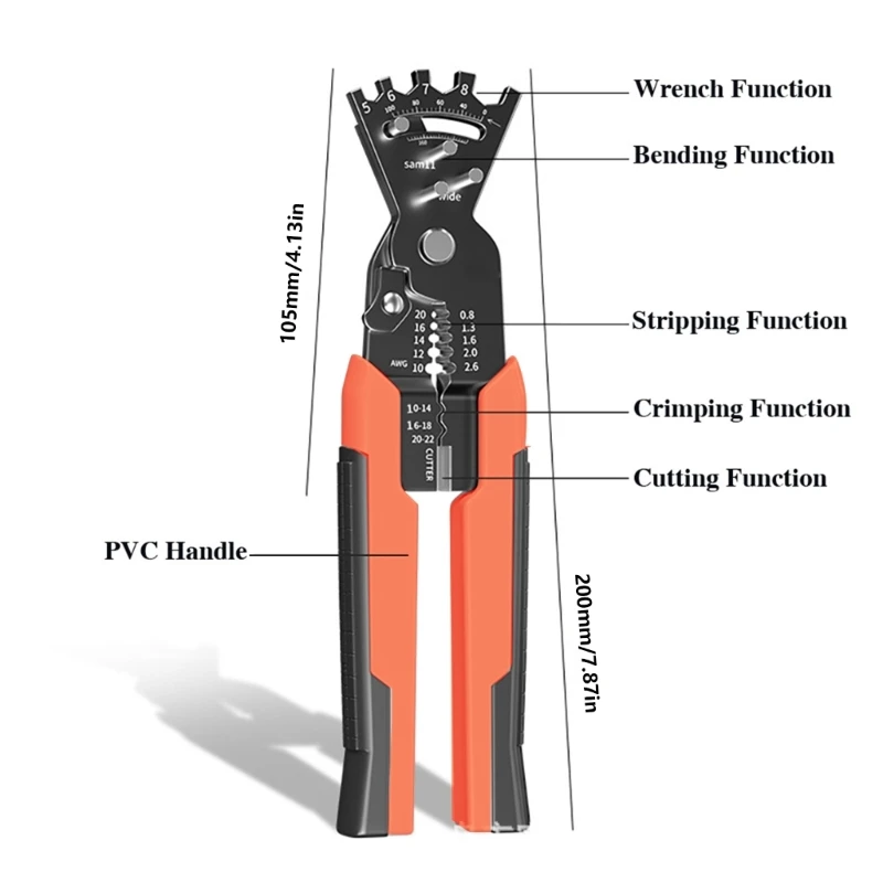 Многофункциональные плоскогубцы для зачистки проводов. Пресс для зачистки проводов для резки проводов.