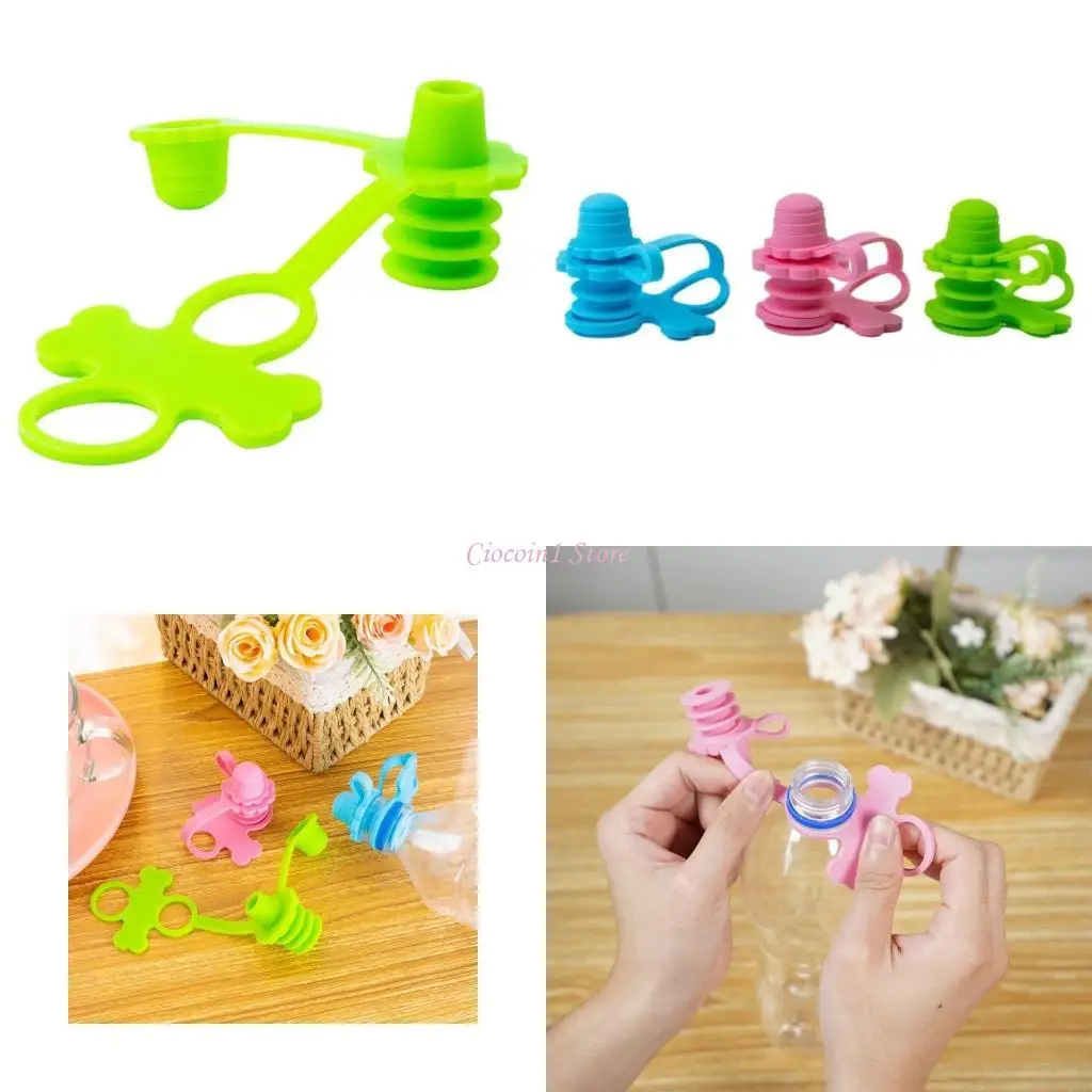 

Y1UB Soft Scouts Silicone Bottle Toppers Легко держать детские крышки для бутылок для младенцев