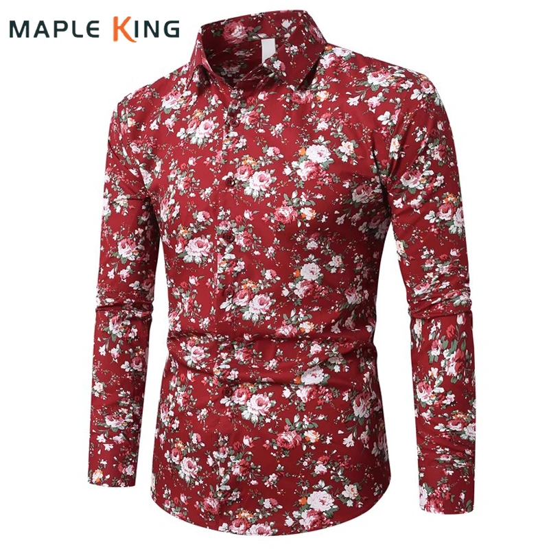 

Vintage Cotton Linen Shirts for Man Chinese Style Floral Print Long Sleve Camisa Para Hombres Elegante 2025 Mens Dress Shirts