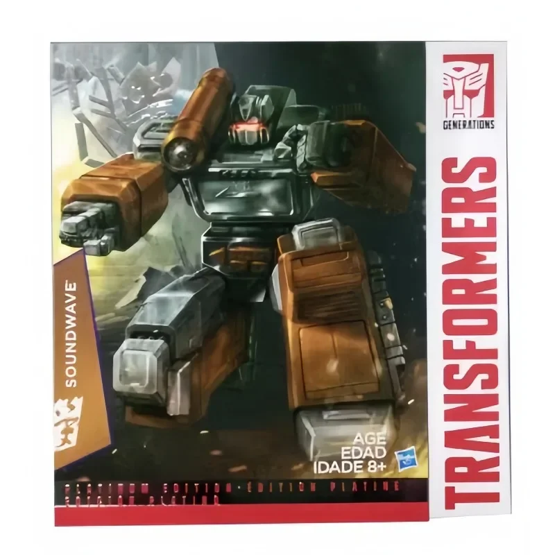 TransDevices Studio Series Robot Toy, Hasbro Platinum Master, Transparent MP13 Soundwave Limited avec 5 bandes, Hobby Gift, En stock