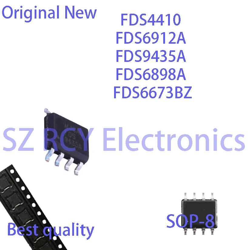 (10 PCS)NEW FDS4410 FDS6912A FDS9435A FDS6898A FDS6673BZ FDS 6673BZ 6898A 6912A 4410 SOP8 IC