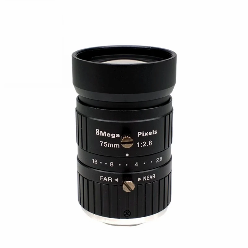 

8MP 1" 75mm C-Mount Machine Vision Lens Low Distortion Manual Focus F2.8 4K CCTV Lens Network Industrial Camera Lens SL-0377