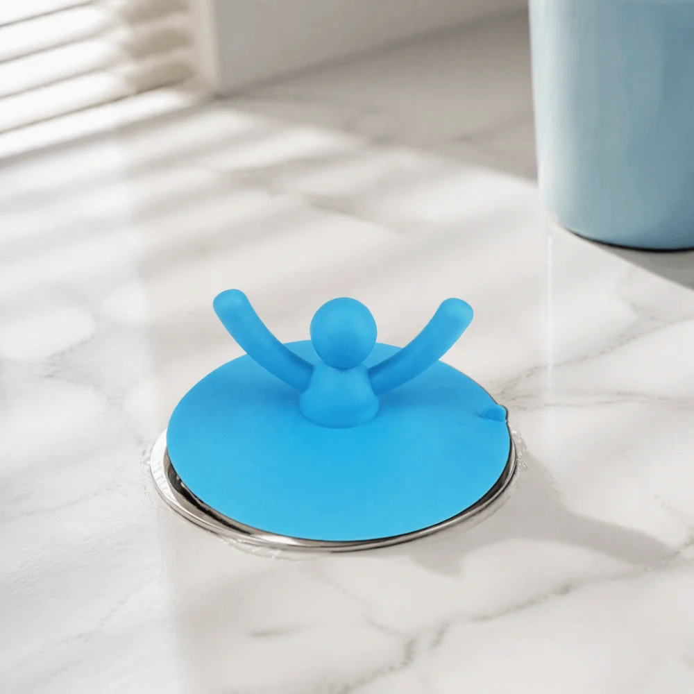 Cute Different Colors Floor Drain Plug Silicone 9.5 Cm X4 Cm Shower Drain Stopper Sink Drain Stopper Bathtub Use