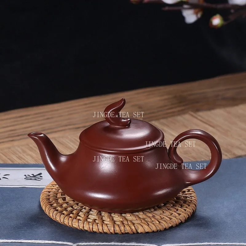 Chaozhou Zinnober-Teekanne im Chinesischen Stil Lila Ton Pu'er Teekanne Kleine Kapazität Kungfu-Tee-Set Antike Teekannen Teegeschirr