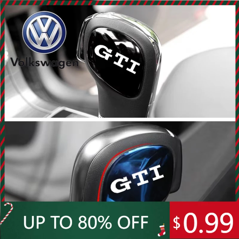 

2026 Hot For VOLKSWAGEN VW Car Gear Shift Knob Head Sticker Trim for Volkswagen VW GTI Polo CC Golf 7 6 Bora Tiguan Passat B5 B6