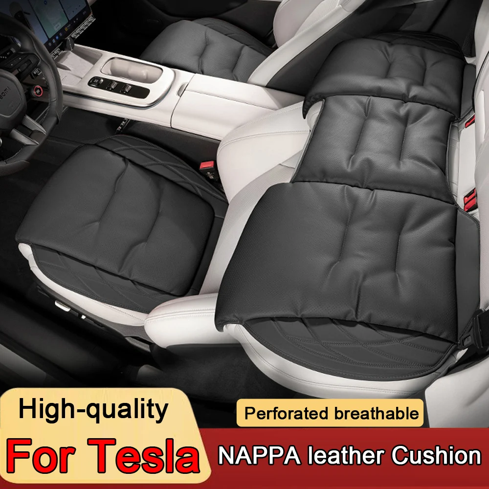 

Car Seat Cover Leather Auto Seat Cushion Soft Seat Protector Pad For Tesla Model 3 Model Y Model X Car Interior Accessories