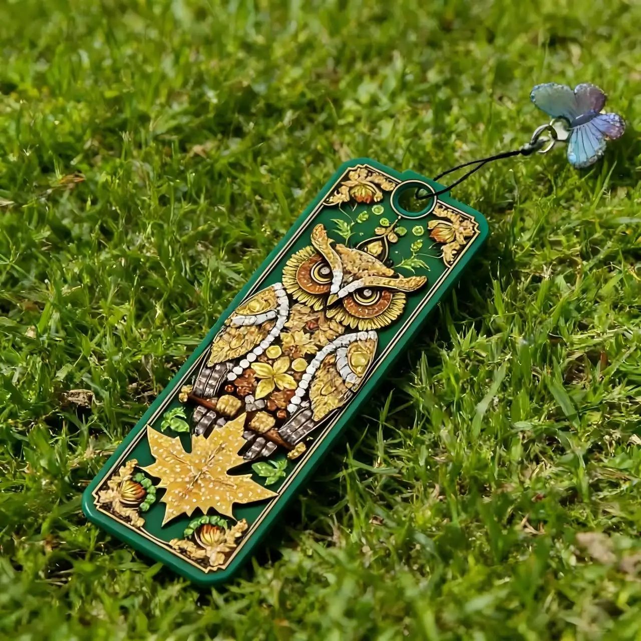 

Cute Owl Full Drill Diamond Art Bookmark, DIY Handmade Rhinestone Page Clip, Educational Craft Kit for Kids & Adults