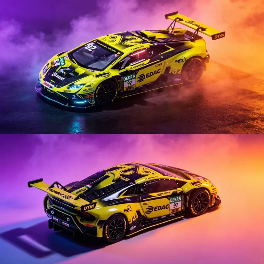 

Trends Hobby 1/64 Huracan GT3 Evo 2 DTM 2023 Diecast Alloy Racing Car Model Finished Miniature Collection Gift