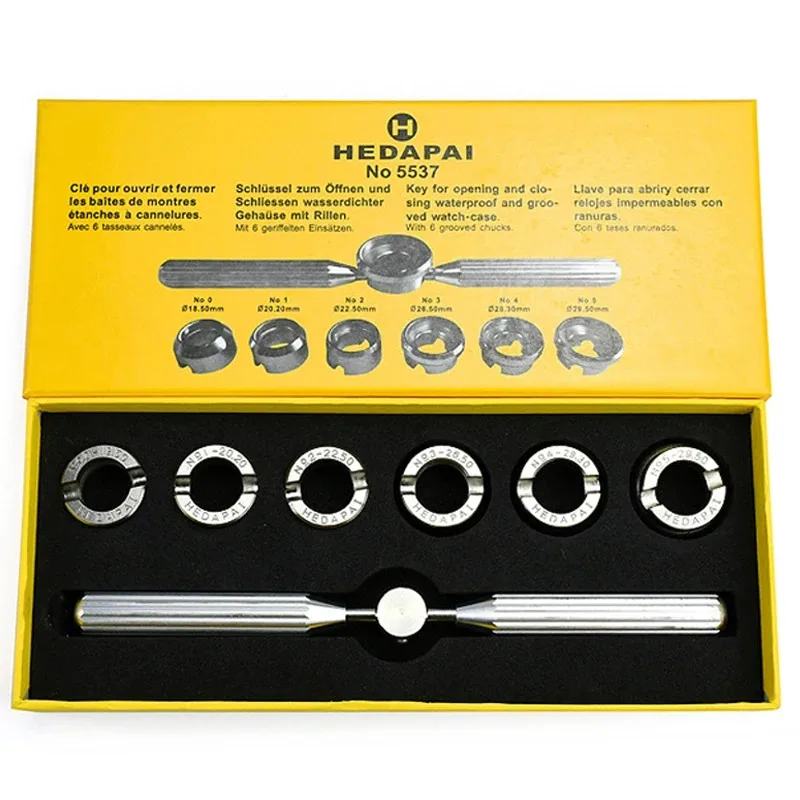 7 Pcs/Box  5537 Watch Tools Clock Watch Opener Repair Tool Easy Open for Rolex Watch Back Case Watch Accessories