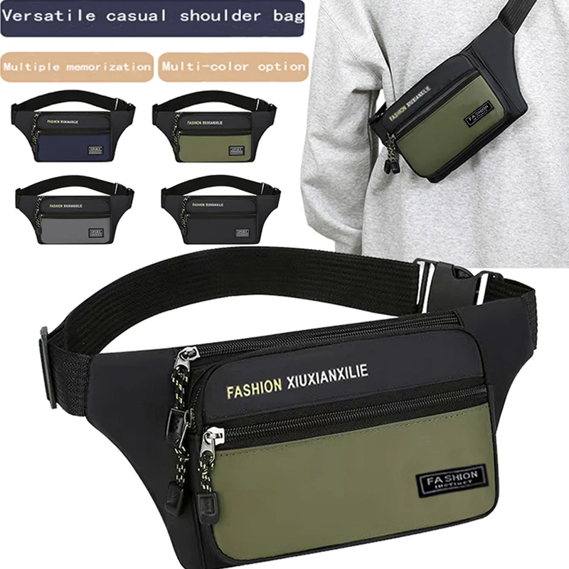 

Men's and women's casual waist bags, crossbody bags, front shoulder bags, durable and versatile, sports waist bags