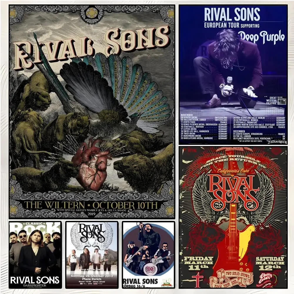 Band Rock R-Rival Sons Poster Superior Home Space  Indoor Decorative Art & Home Decor
