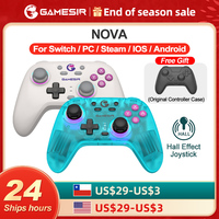 Gamesir Nova T4 Nintendo Switch PC Controller Gamepad Bluetooth Gamer Wireless Gamepad Android Hall Effective HD Rumble Virbate