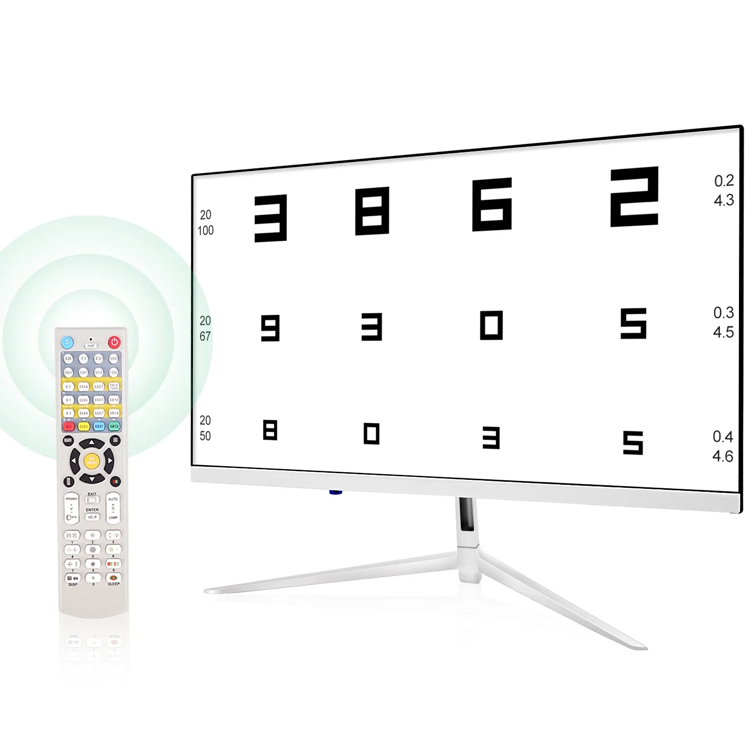 Aist Optics 21.5 Inch LCD Digital Visual Acuity Chart Vision Optical Testing Monitor Eye Test Optotype display Ophthalmic Exam