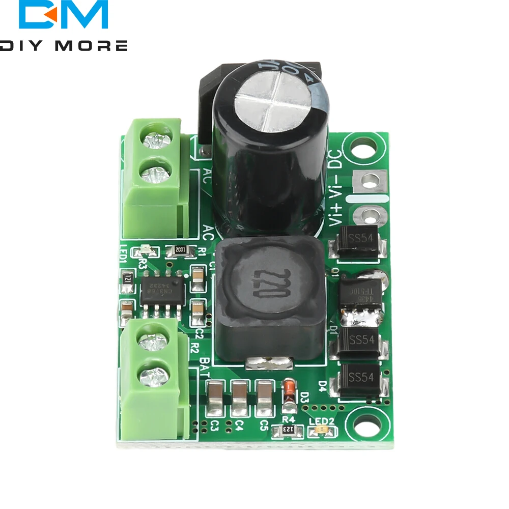 12V Lead-acid Battery Charging Module with Indicator Light Three-stage Charging Constant Current Charging AC 12-20V/DC 15-30V